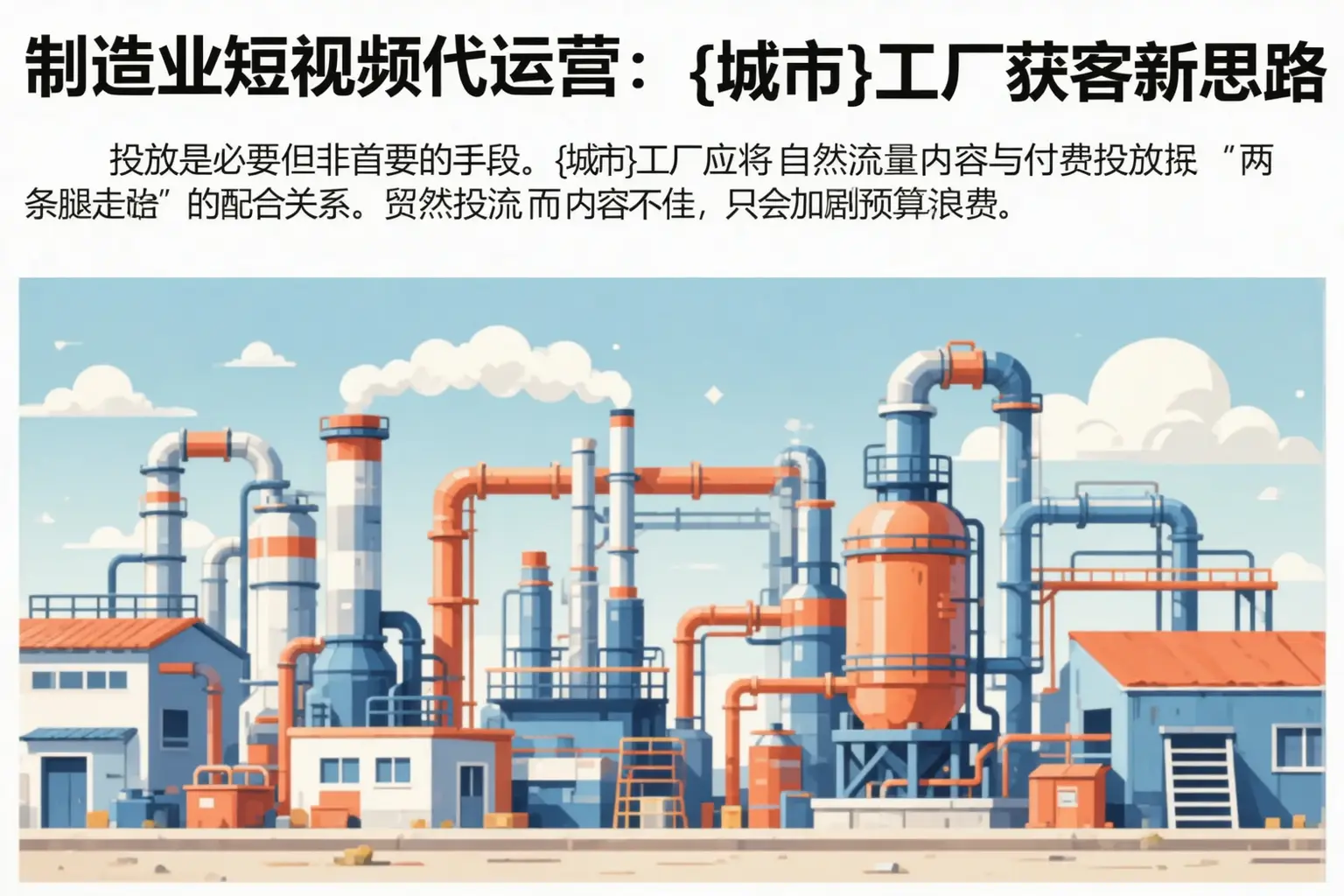 制造业短视频代运营:浚县工厂获客新思路